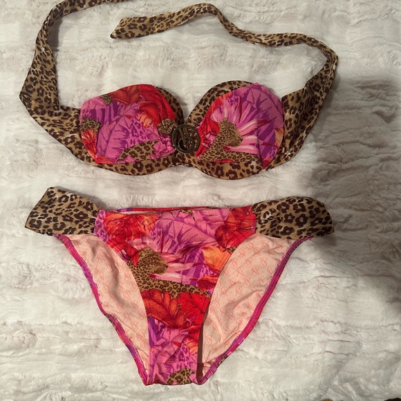 Victoria's Secret Other - Leopard and Floral Print Bikini Set